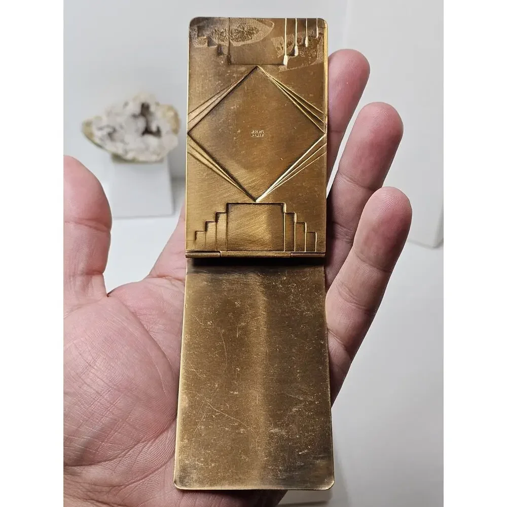 Vintage Sons of Union Veterans Bronze Notepad Holder